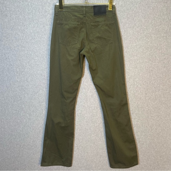 Vintage Anna Sui Utility Y2K Green Cotton Straight Leg Pants - Picture 6 of 6